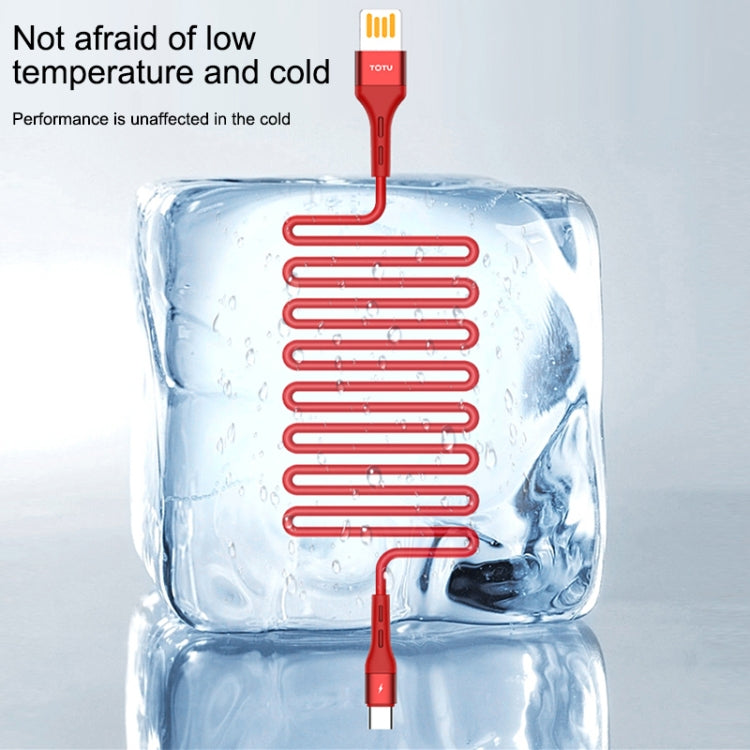 TOTUDESIGN BMA-026 Soft Series 2.4A Micro USB Silicone Charging Cable, Length: 1m