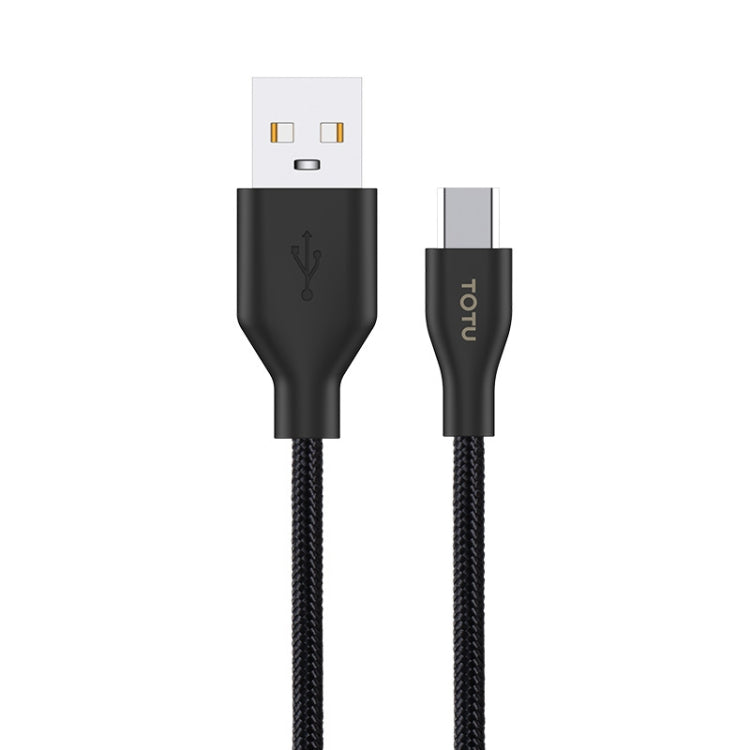 TOTUDESIGN BMA-025 Wing Series 2.4A Micro USB Weaving Charging Cable, Length: 1m