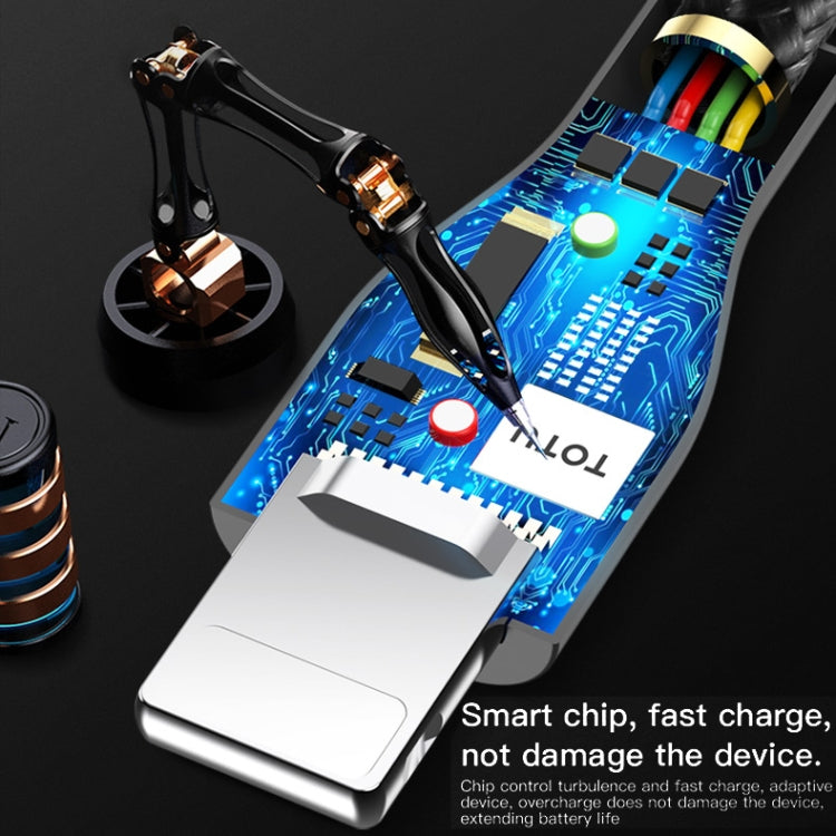 TOTUDESIGN BMA-025 Wing Series 2.4A Micro USB Weaving Charging Cable, Length: 1m