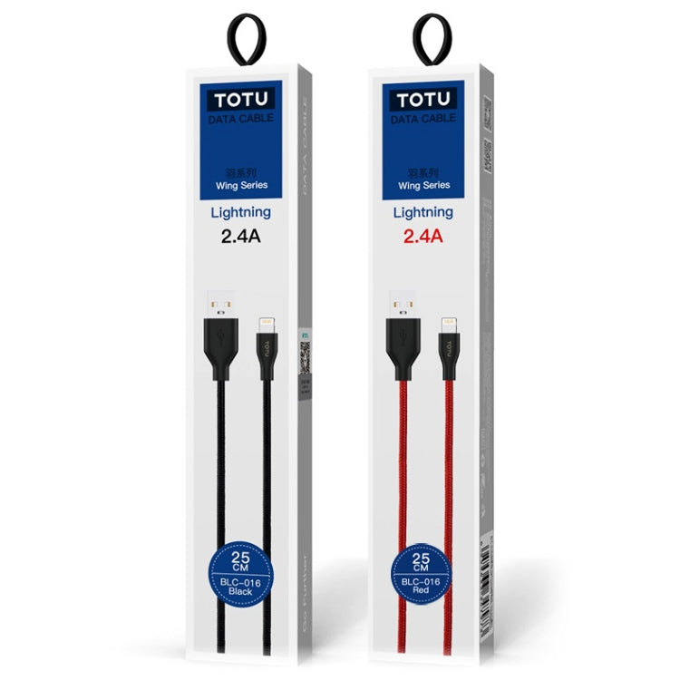 TOTUDESIGN BMA-025 Wing Series 2.4A Micro USB Weaving Charging Cable, Length: 1m