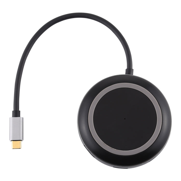 USB-C / Type-C to USB 3.0 x 3 + USB-C / Type-C + HDMI + RJ45 + SD / TF Card Reader Multi-function HUB Adapter