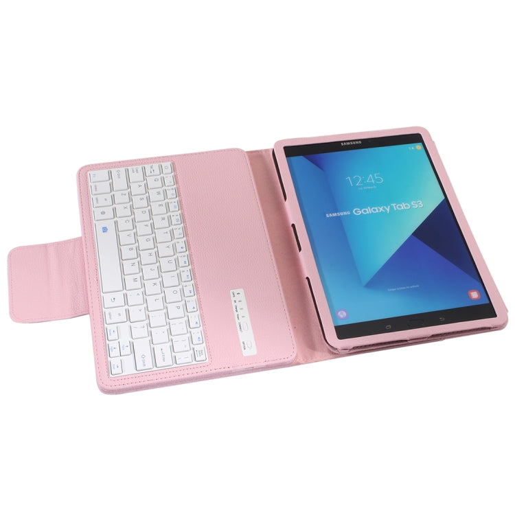SA860 For Galaxy Tab S6 10.5 inch T860 / T865 Litchi Texture Detachable Bluetooth Keyboard Leather Tablet Case with Stand Function
