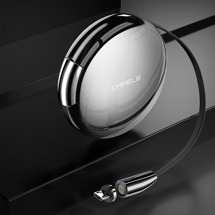 CAFELE Excellent Action Series USB to Micro USB Retractable Zinc Alloy Magnetic Adsorption Charging Data Cable, Length: 1m