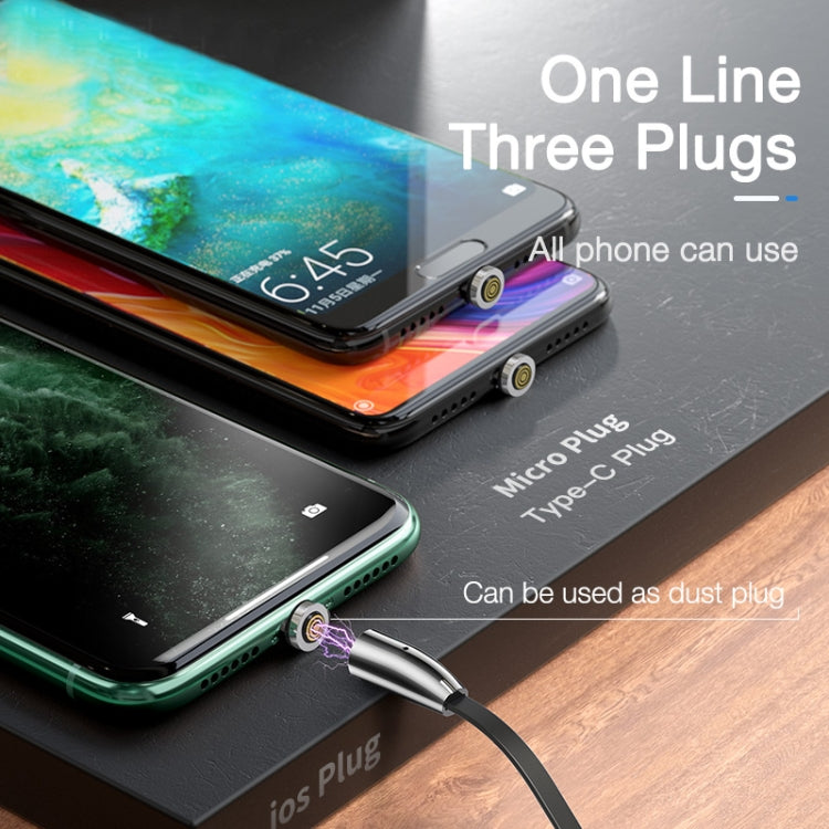 CAFELE Excellent Action Series USB to Micro USB Retractable Zinc Alloy Magnetic Adsorption Charging Data Cable, Length: 1m