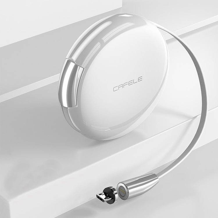 CAFELE Excellent Action Series USB to Micro USB Retractable Zinc Alloy Magnetic Adsorption Charging Data Cable, Length: 1m