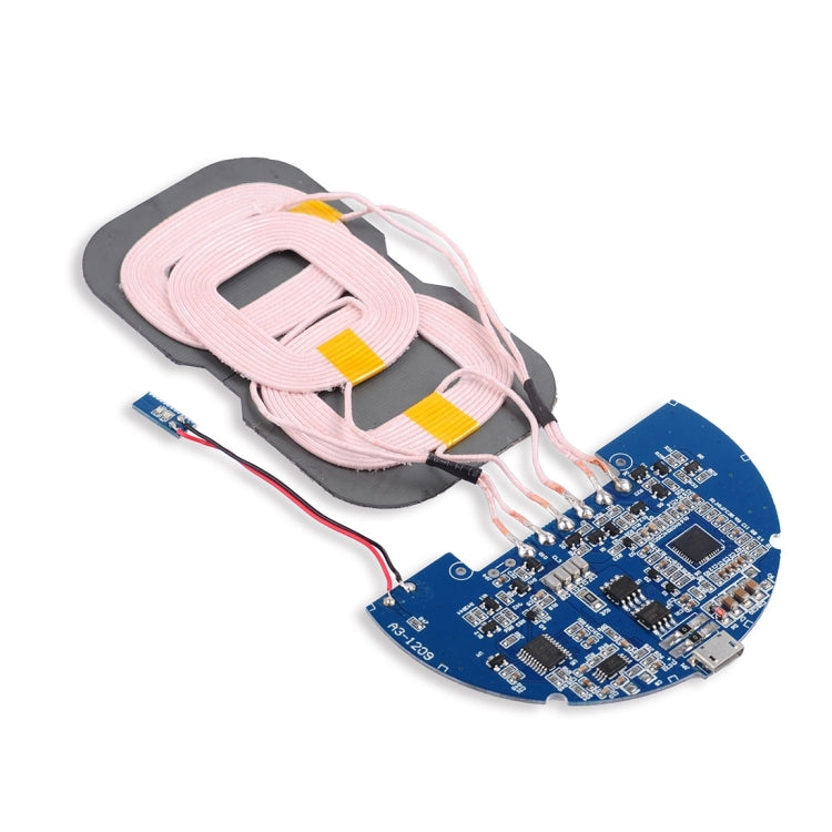A2 5W Fast Qi Standard Charging Universal DIY 3-Coils PCBA Wireless Charging Board Charger Transmitter, For iPhone 8 / 8 Plus / X & Galaxy S8+ / S8 / S6 / S7 edge / S7 / S6 edge / S6 edge + / Note 5