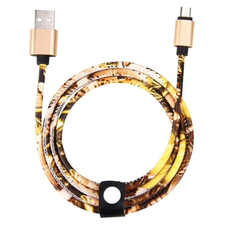 1m PU Leather Knitting Metal Head 90 Cores Micro USB to USB 2.0 Data / Charger Cable, For Samsung / Huawei / Xiaomi / Meizu / LG / HTC and Other Smartphones
