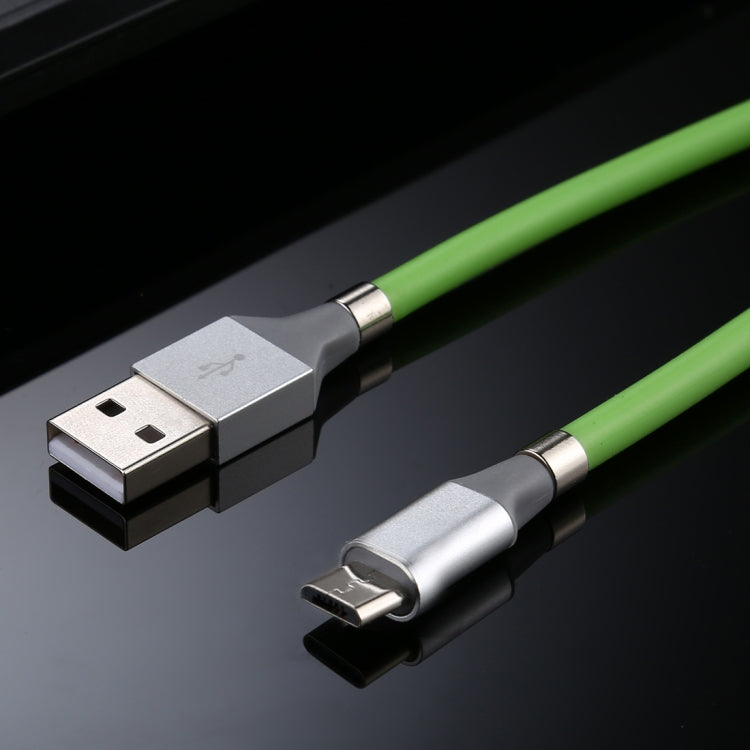 USB to Micro USB Luminous Magnetic Attraction Data Cable, Length: 1m
