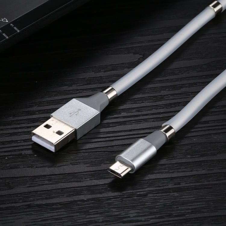 USB to Micro USB Luminous Magnetic Attraction Data Cable, Length: 1m