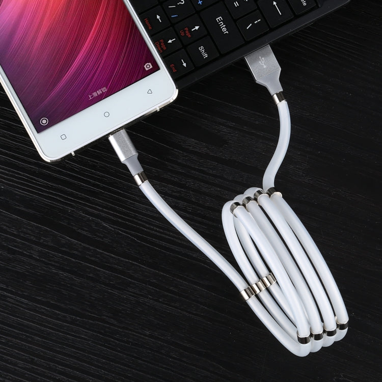 USB to Micro USB Magnetic Attraction Data Cable, Cable Length: 1m