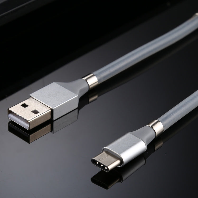 USB to USB-C / Type-C Luminous Magnetic Attraction Data Cable, Length: 1m