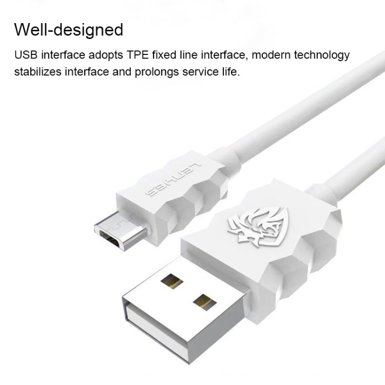 Lenyes LC807 1m 2.1A Output USB to USB-C / Type-C PVC Data Sync Fast Charging Cable