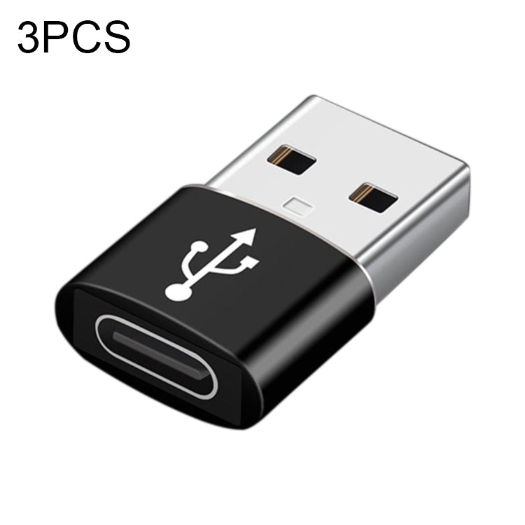 USB-C / Type-C Female to USB 3.0 Male Aluminum Alloy Adapter, Support Charging & Transmission Data