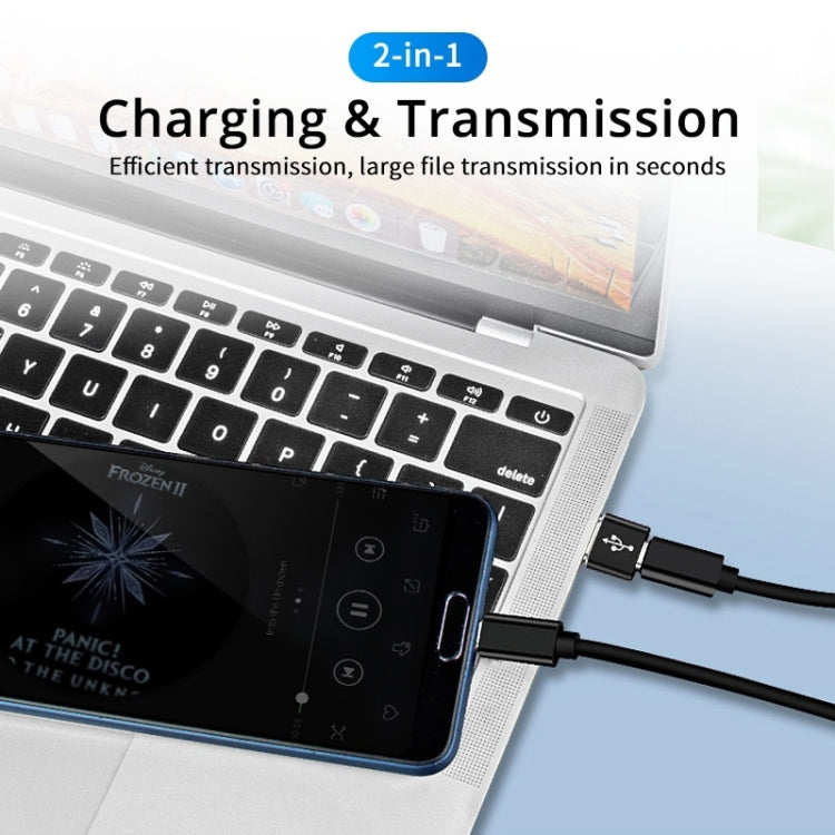 USB-C / Type-C Female to USB 3.0 Male Aluminum Alloy Adapter, Support Charging & Transmission Data