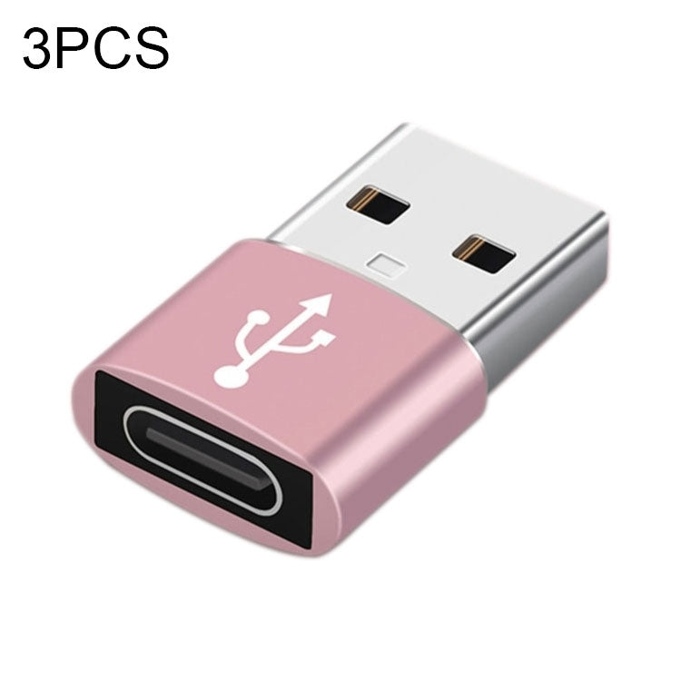 USB-C / Type-C Female to USB 3.0 Male Aluminum Alloy Adapter, Support Charging & Transmission Data