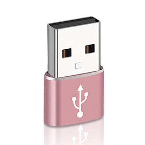 USB-C / Type-C Female to USB 2.0 Male Aluminum Alloy Adapter, Support Charging & Transmission