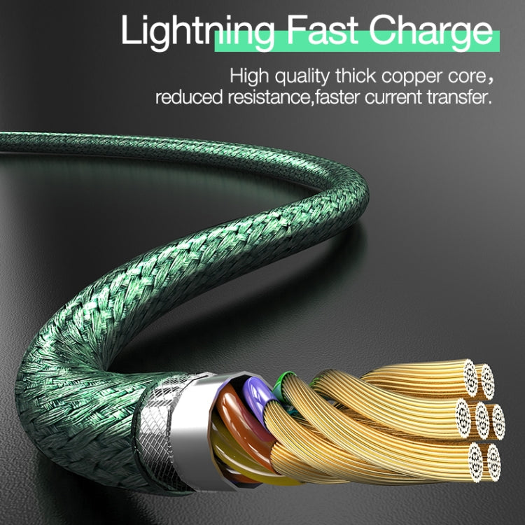 CAFELE Zhen Magnetic Series USB-C / Type-C Round Head Magnetic Suction Fast Charging Data Cable Line Length: 1.2m(Black)