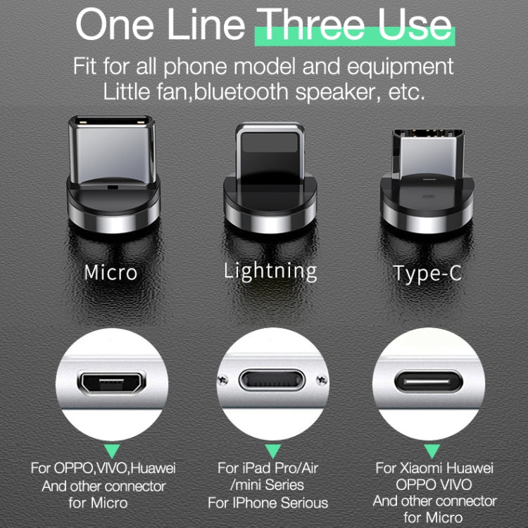 CAFELE Zhen Magnetic Series Micro USB Round Head Magnetic Suction Fast Charging Data Cable Line Length: 2m