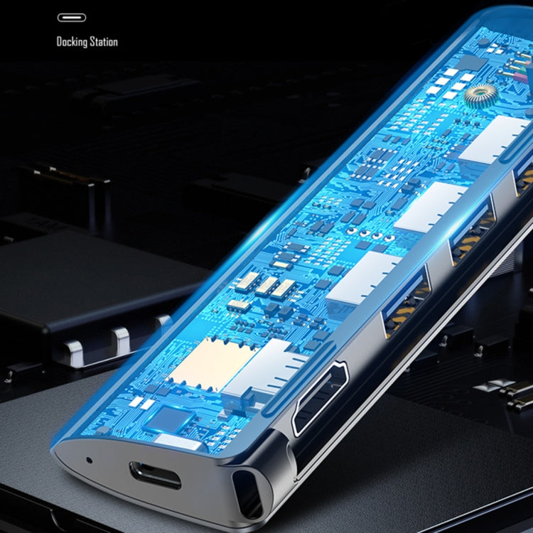 TOTU FGCR-005 Speedy Series 5 in 1 USB-C / Type-C to 3 x USB 3.0 + HDMI + PD Port HUB Converter