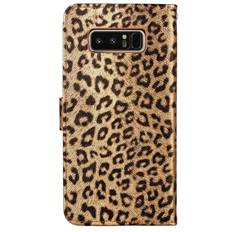 For Galaxy Note 8 Leopard Pattern Horizontal Flip Leather Case with Holder & Card Slots & Wallet & Photo Frame & Lanyard