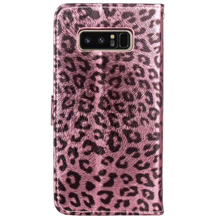 For Galaxy Note 8 Leopard Pattern Horizontal Flip Leather Case with Holder & Card Slots & Wallet & Photo Frame & Lanyard