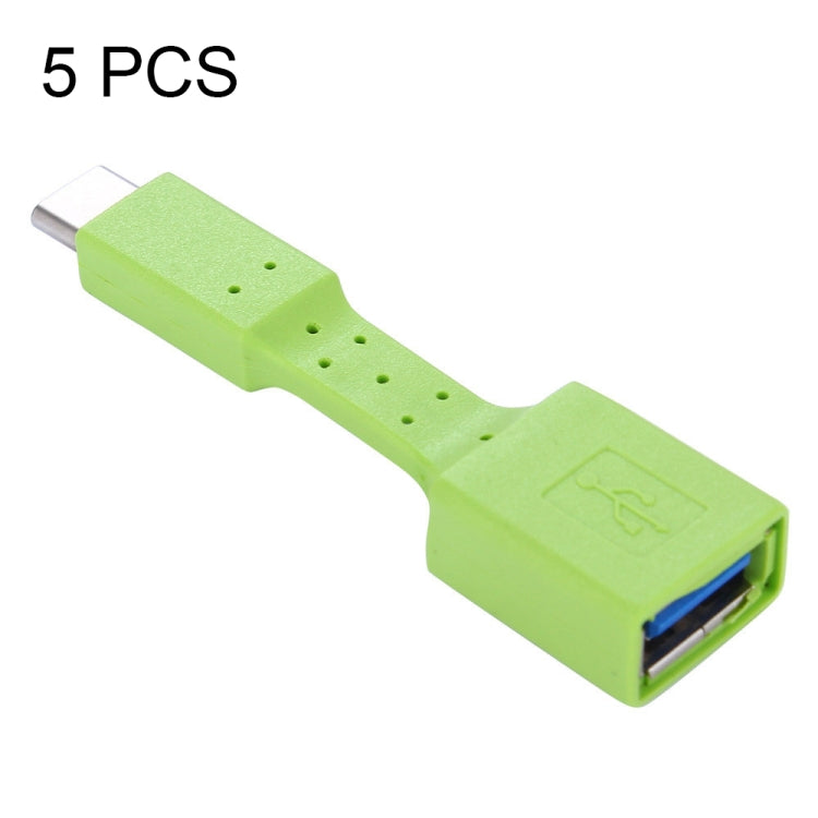 5 PCS USB-C / Type-C Male to USB 3.0 Female OTG Adapter