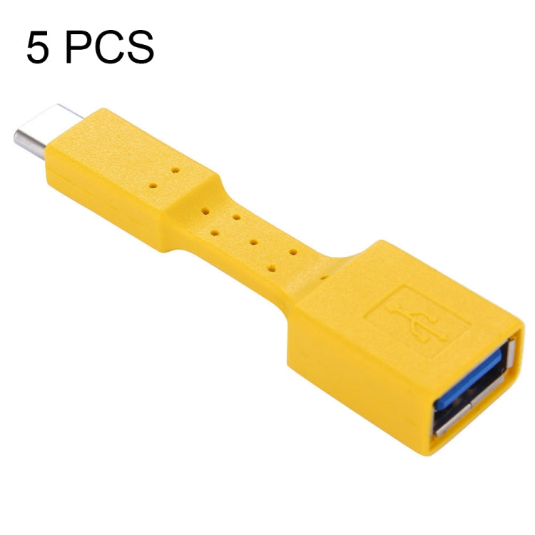 5 PCS USB-C / Type-C Male to USB 3.0 Female OTG Adapter