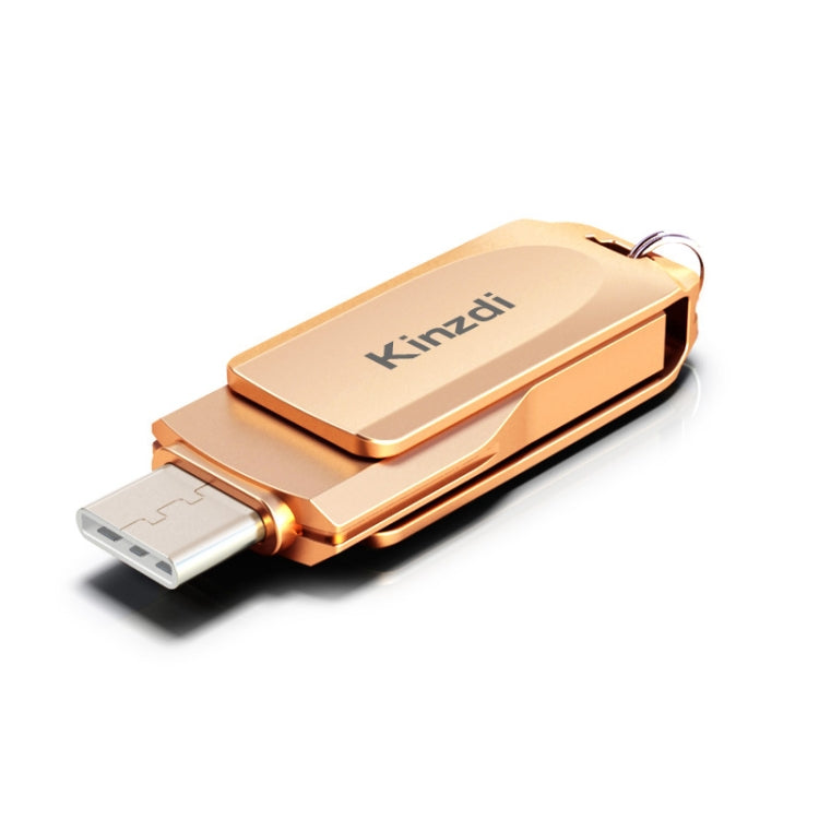 Kinzdi 32GB USB + Type-C Interface Metal Twister Flash Disk V10