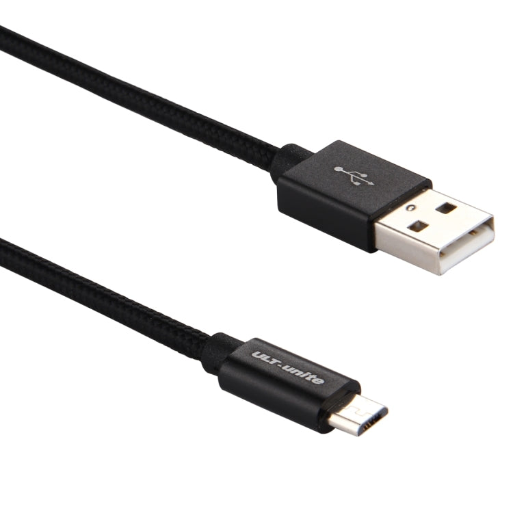 ULT-unite 2m Knit Texture USB 2.0 to Micro USB All-copper Wire Data Sync Charging Cable, For Samsung / Huawei / Xiaomi / Meizu / LG / HTC and Other Smartphones