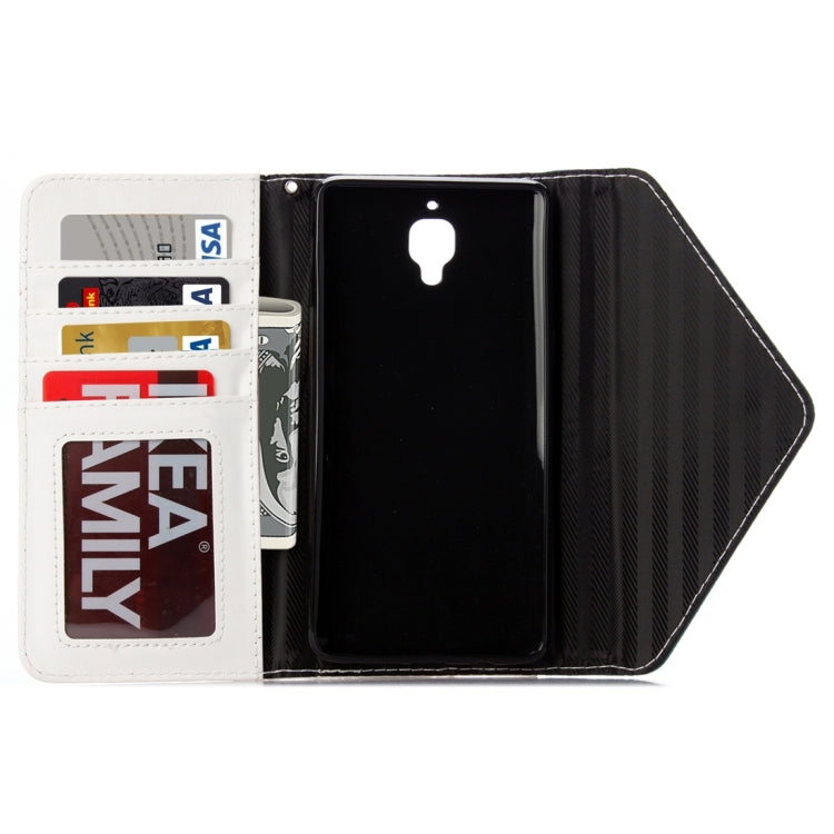 For OnePlus 3 Envelope Style Litchi Texture Horizontal Flip Leather Case with Magnetic Buckle & Holder & Card Slots & Photo frame & Wallet