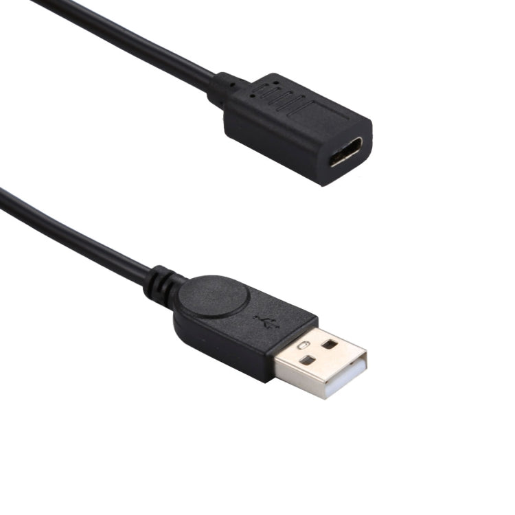 USB-C / Type-C Female to USB 2.0 Male Adapter Cable, Total Length: 33cm