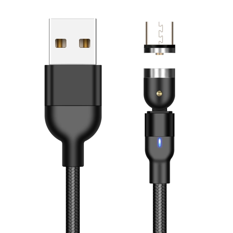 1m 2A Output USB to Micro USB Nylon Braided Rotate Magnetic Charging Cable