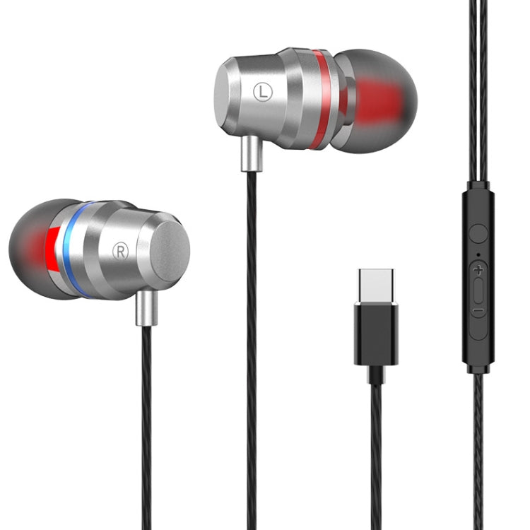 USB-C / Type-C Interface In Ear Wired Mega Bass Earphone with Mic