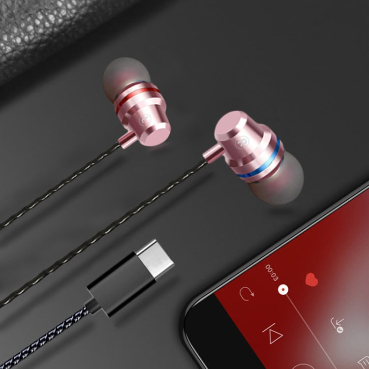 T1 USB-C / Type-C Interface In Ear Wired Stereo Earphone with Mic