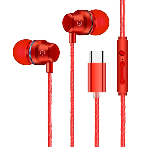 T1 USB-C / Type-C Interface In Ear Wired Stereo Earphone with Mic