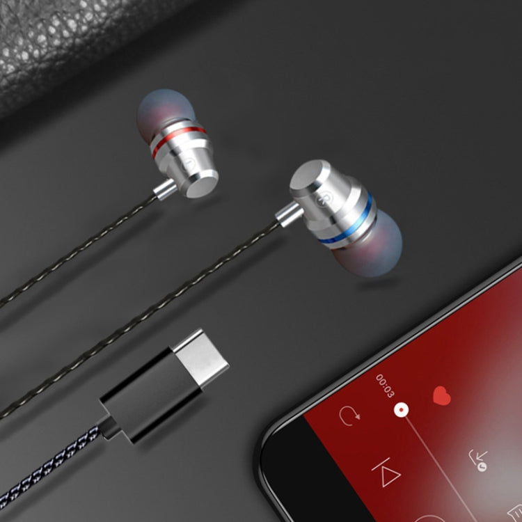 T1 USB-C / Type-C Interface In Ear Wired Stereo Earphone with Mic