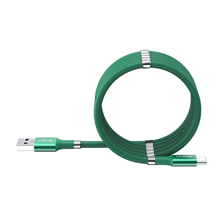 ROCK 2A Type-C / USB-C Silicone Magnetic Charging Data Cable, Length: 0.9m