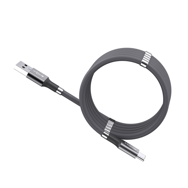 ROCK 2A Type-C / USB-C Silicone Magnetic Charging Data Cable, Length: 0.9m
