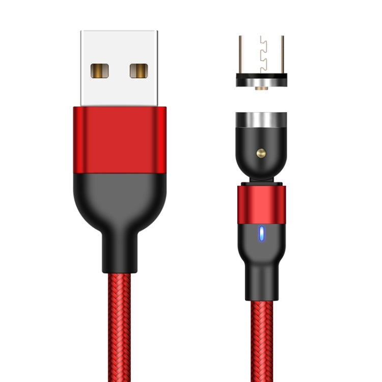2m 2A Output USB to Micro USB Nylon Braided Rotate Magnetic Charging Cable