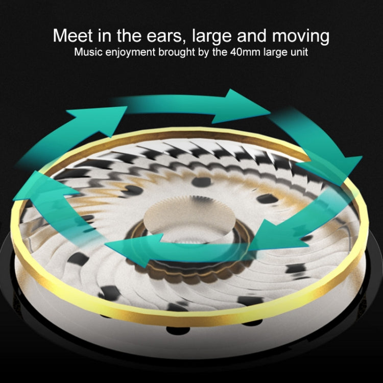 C60 Head-Mounted Foldable Telescopic Wired 4D Surround Subwoofer Headset HIFI Stereo Audio Foldable Earphone Headphones with Mic