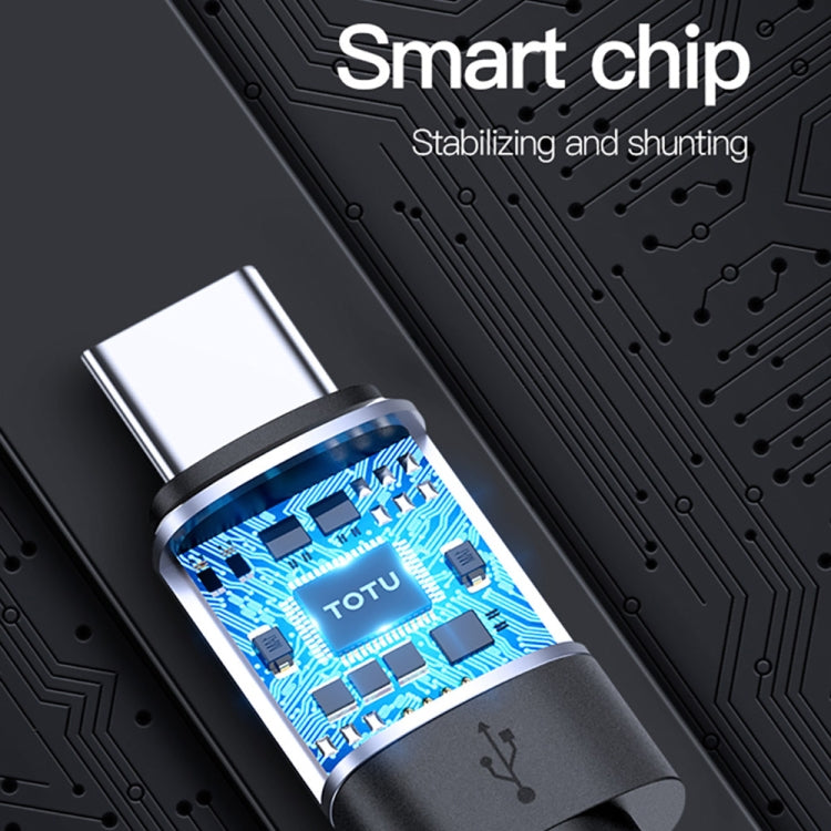 TOTU BT-004 Speedy Sereis 60W Max USB-C / Type-C to USB-C / Type-C Fast Charging Data Sync Cable, Length: 1m (Grey)