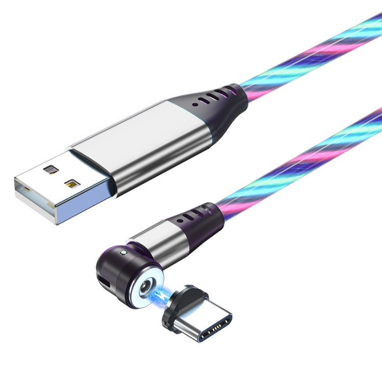 2.4A USB to USB-C / Type-C 540 Degree Bendable Streamer Magnetic Data Cable, Cable Length: 1m
