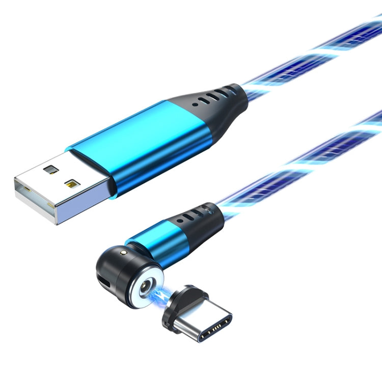 2.4A USB to USB-C / Type-C 540 Degree Bendable Streamer Magnetic Data Cable, Cable Length: 1m