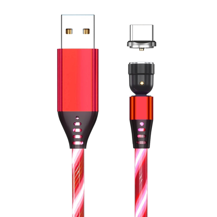 2.4A USB to USB-C / Type-C 540 Degree Bendable Streamer Magnetic Data Cable, Cable Length: 1m