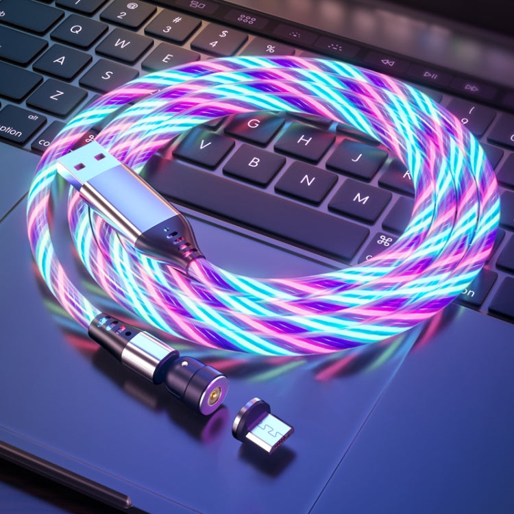 2.4A USB to Micro USB 540 Degree Bendable Streamer Magnetic Data Cable, Cable Length: 1m