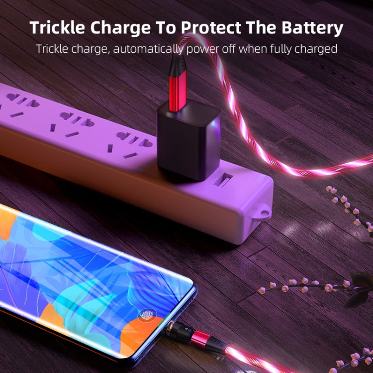 2.4A USB to Micro USB 540 Degree Bendable Streamer Magnetic Data Cable, Cable Length: 1m