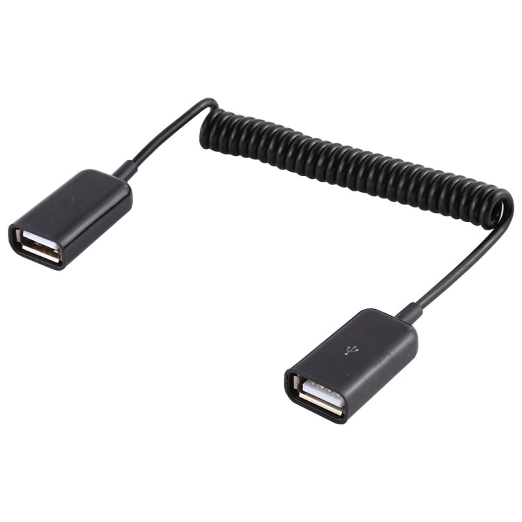 USB Female to USB Female Laptop Spring Charging Cable