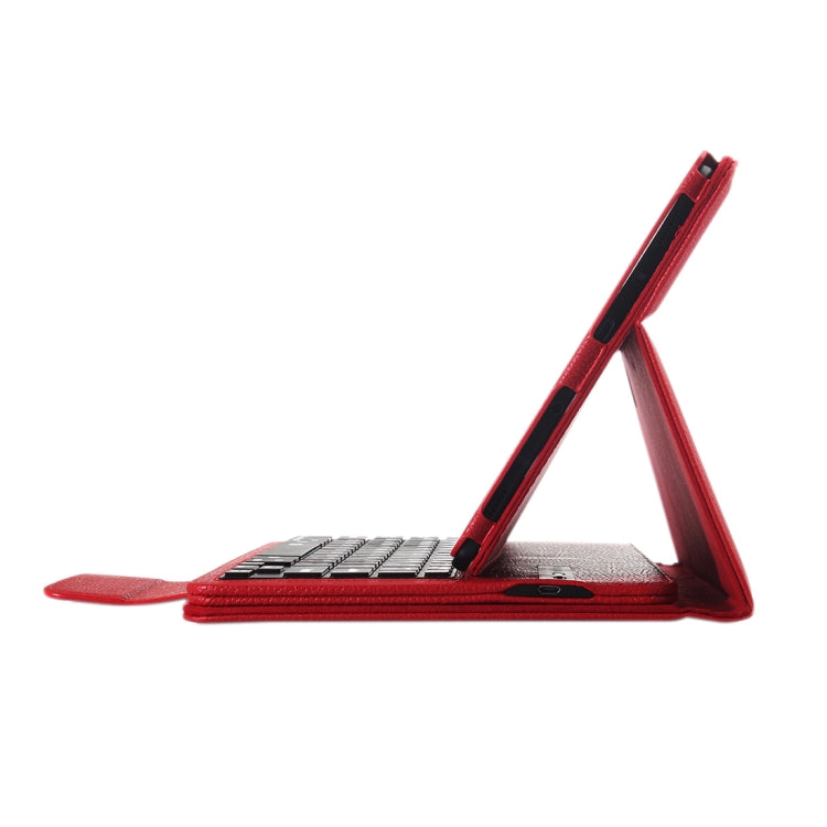 SA500 For Samsung Galaxy Tab A7 T500 / T505 10.4 inch 2020 Litchi Texture Detachable Bluetooth Keyboard Horizontal Flip Leather Tablet Case with Holder (Black)