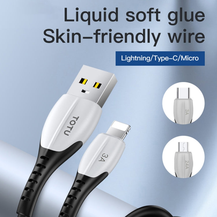 TOTUDESIGN BM-002 Soft Color Series 2.4A Micro USB to USB Charging Data Cable, Length: 1.0m(Green)