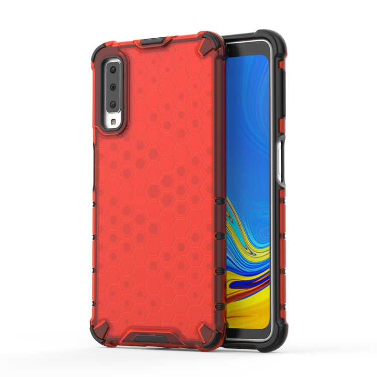 Shockproof Honeycomb PC + TPU Case for Galaxy A7 (2018)